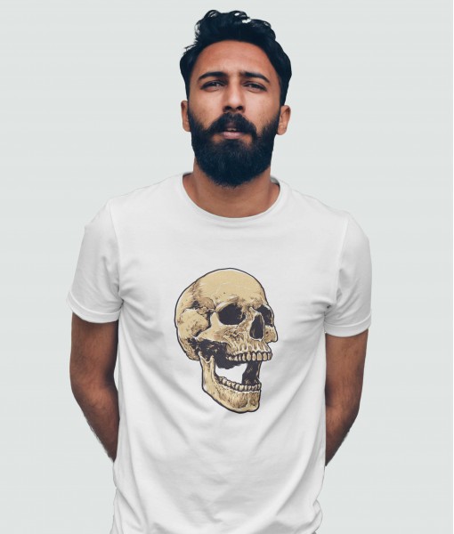 Мъжка тениска с щампа Готика Head of skull - TShirtArtShop.com